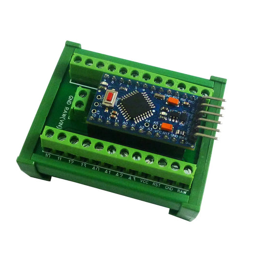 DNPRO11 DIN Rail Mount Screw Terminal Block Adapter Module For Arduiuo Pro mini Board
