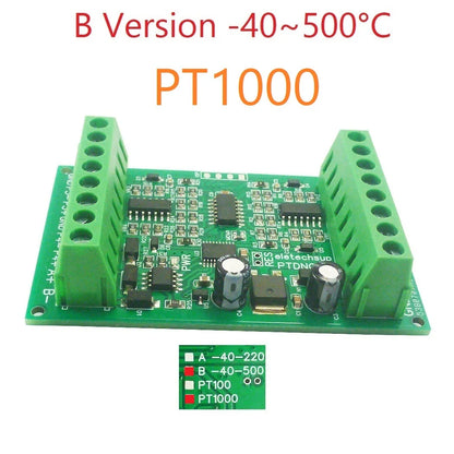 PTDNC04 PT1000 4CH Modbus Wide Range Temperature Sensor Collector PT100 RTD Platinum Thermal Resistance RS485 Remote Analog Quantity
