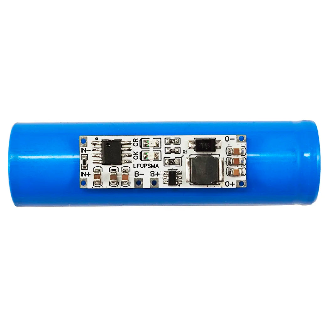 LFUPSMA LiFePO4 3.6V Charger & Booster DC 3.2V to 5V 9V 12V Step-up DC-DC Converter UPS Diy Board for Arduino ESP32 ESP8266 Wifi IOT