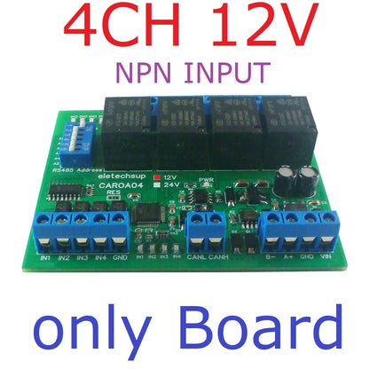 CAROA04 CAROB08 CAROC16 4/8/16 DI-DO CAN Relay Controller Module RS485 Digital NPN/PNP IO Expanding Board for CNC Car Automated Industry CARO