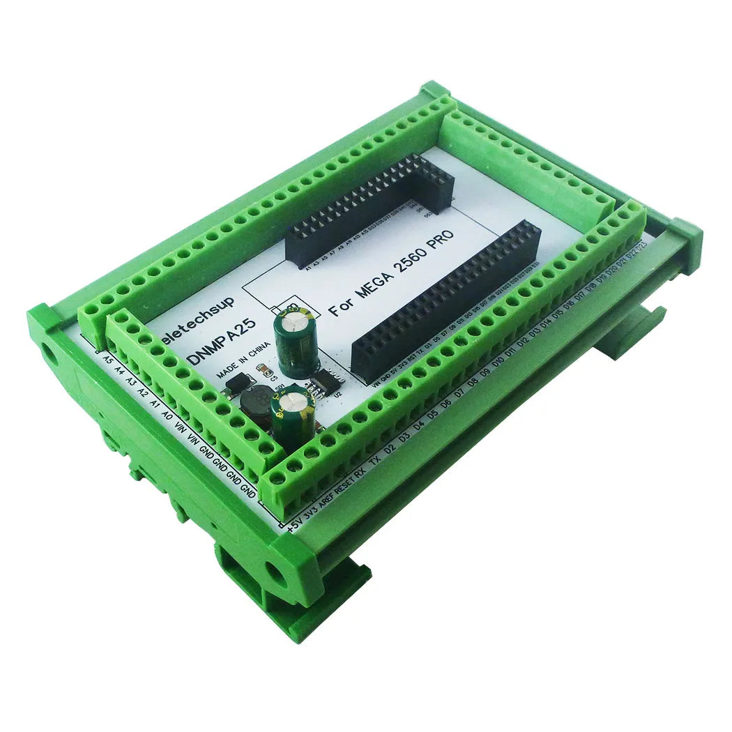 DNMPA25 DIN Rail Mount Screw Terminal Block Adapter Module DC 12V 24V Expansion Board for Arduiuo MEGA2560 PRO Smart Home DIY DNMPA25