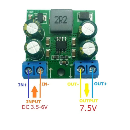 ND04BOTA 60W Step-Up DC-DC Converter Module 3.7-19V to 5V 7V5 9V 12V 15V 24V for Arduiuo NANO  esp8266