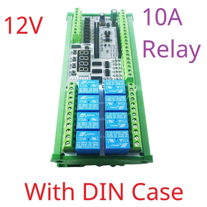 ES33B08 ES33A08 DC 12V 24V Multifunction ESP32 Expansion Board Wifi Digital Analog IO Module for Arduino WEB MQTT Ethernet Network Relay DIY