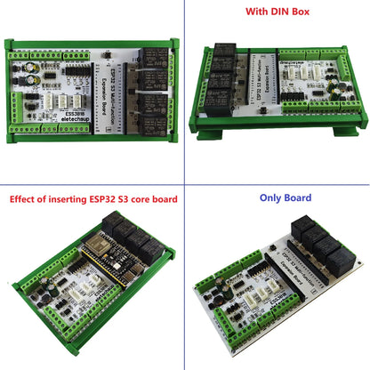 ESS3B18 ESP32 S3 Expansion Board for Current Voltage Relay Temperature Humidity AM2301 DS18B20 SHT20 SHT30 ACS712 WIFI MQTT IOT BLE