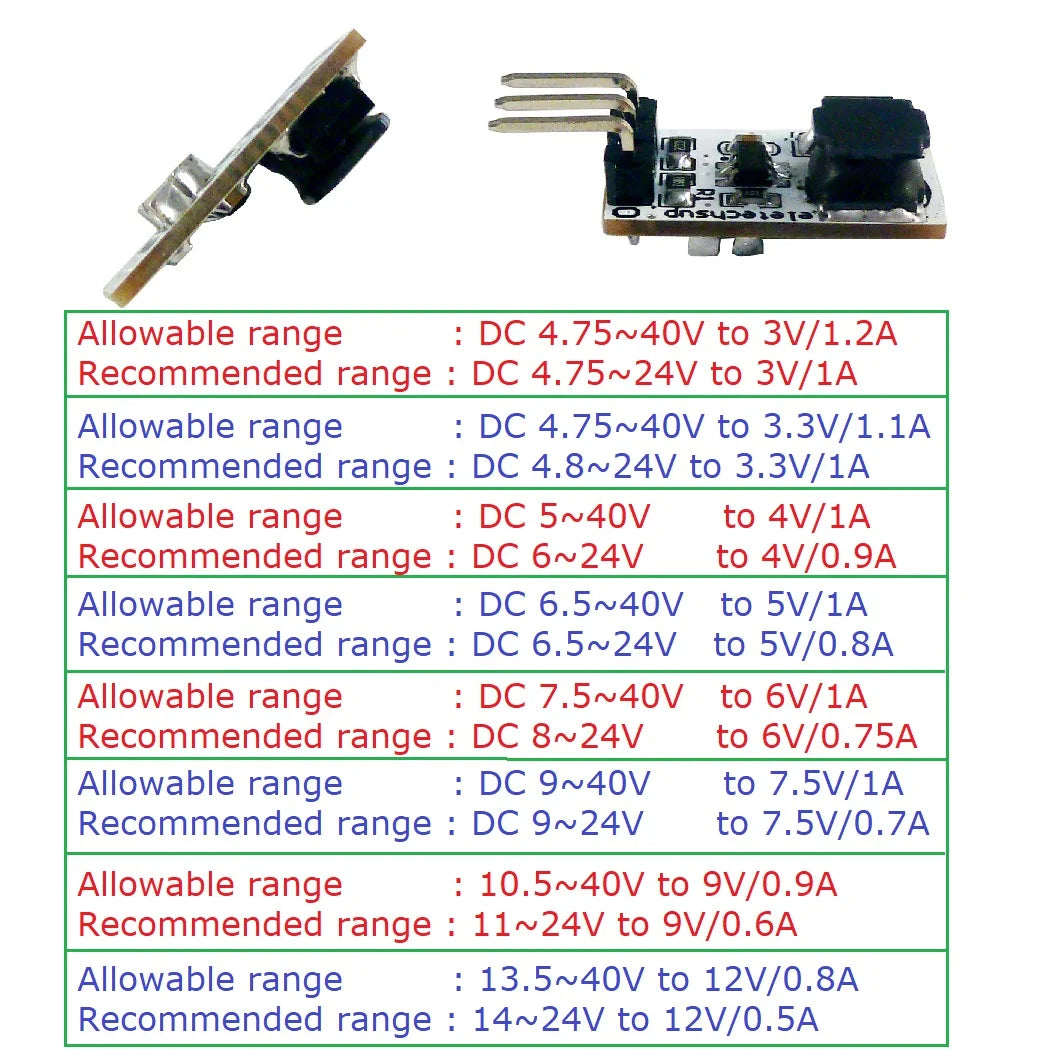 DD4012SA mini DC-DC Converter Buck Voltage Regulator IN DC 5-40V OUT 3V 3.3V 4V 5V 6V 7.5V 9V 12V replace AMS1117 7805 lm2596 DD4012SA