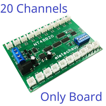 NT48A08 NT48B20 NT48C32 32Ch RS485 Temperature Collector Modbus RTU Relay Board for NTC Sensor Inspection