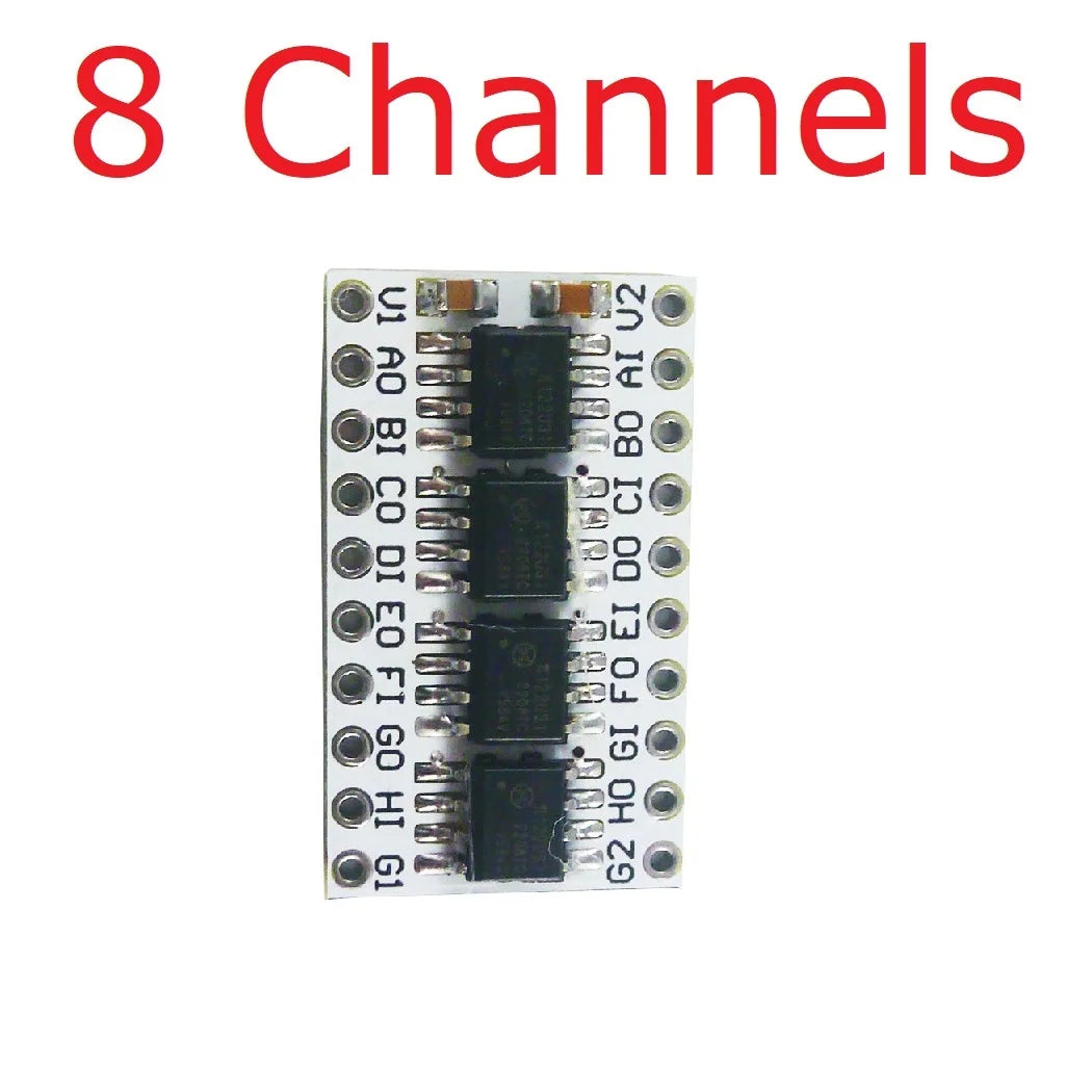 OPDIA02 OPDIB04 OPDIC08 DC 3.3V 5V 2/4/8Ch 3000Vrms 150Kbps Digital Isolators TTL LvTTL Level Converter Module