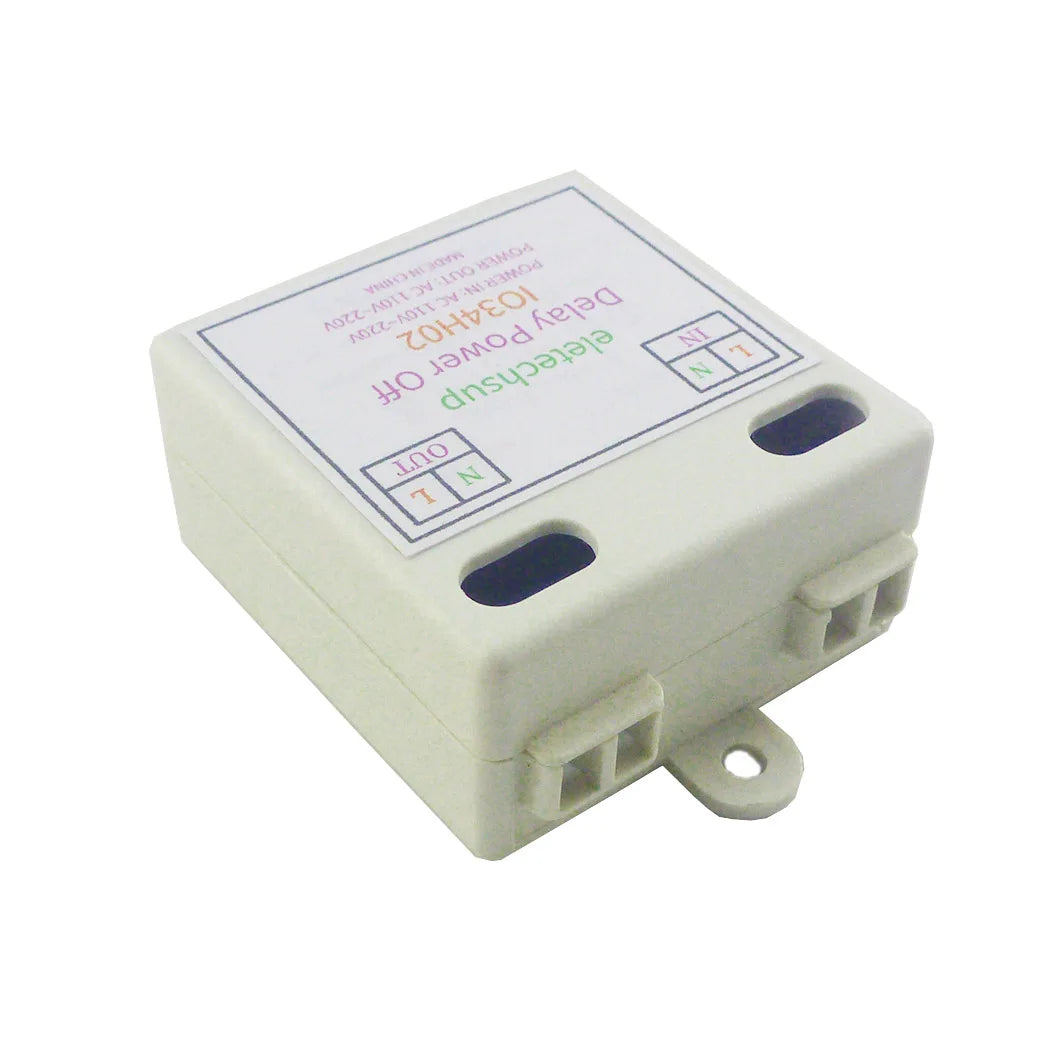 IO34H02 110V 120V 220V 50-60HZ AC Time Delay Relay DIP Switch to Set Time Switch for Light Fan Small Power Water Pump Automatic Door