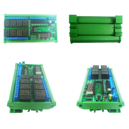 DN33C08 PICO2020 DC 12V 24V 8ch Multifunction Delay Timer RS485 Modbus Relay Module for Simple Open PLC Python C++