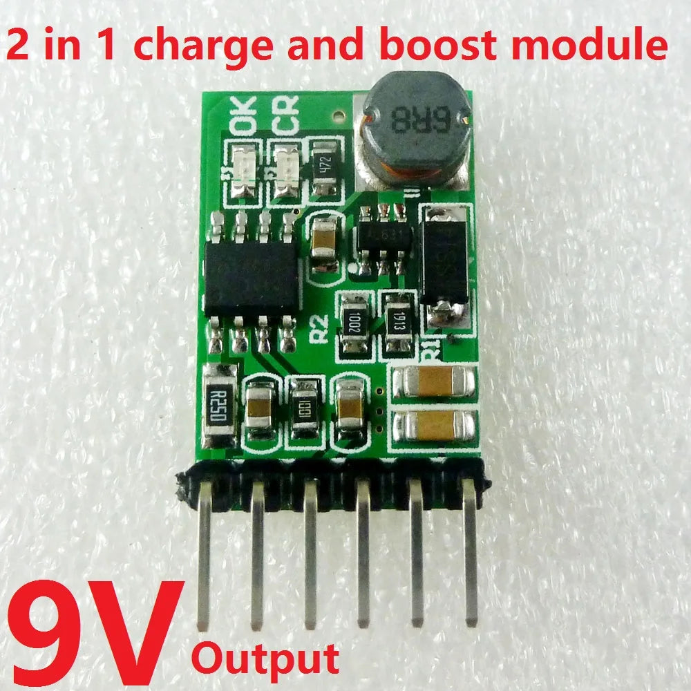 DD05CVSA 6W 5V 6V 9V 12V UPS mobile power Diy Board Charger & Step-up DC DC Converter Module for 18650 lithium battery