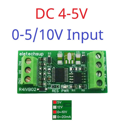 R4IVB02 2ch Highly Integrated (12Bit ADC/Operational Amplifier/Voltage Reference) 4-20MA 0-5V 10V RS485 Modbus Collector Module