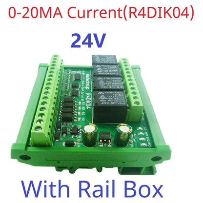 R4DIK04 R4DVI04 4AI 4DI 4DO ModBus Gateway Module Digital Analog Quantity Acquisition Switching Value Current Voltage 4-20MA 0-5V 0-10V