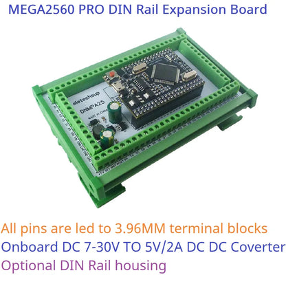 DNMPA25 DIN Rail Mount Screw Terminal Block Adapter Module DC 12V 24V Expansion Board for Arduiuo MEGA2560 PRO Smart Home DIY DNMPA25