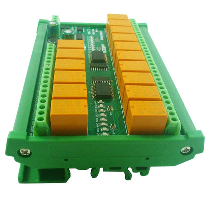 N4ROE16 16CH RS485 Multifunction Relay Module with 3A Switch Digital Output, DC 12V 24V - Integrated Circuit