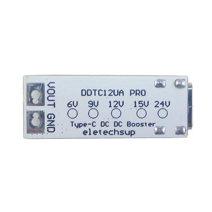 DDTC12UA_PRO Full Function Type-C PD QC USB 5V to 5V to 6V 9V 12V 15V 24V 9W DC-DC Boost Converter for Arduino Smart Home Speaker