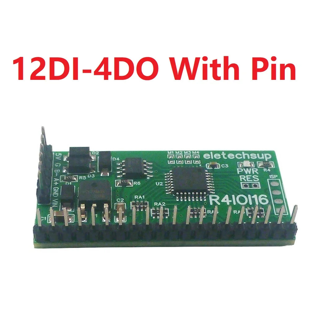 R4IOI16 16DI/16DO/8DI-8DO/4DI-12DO/12DI-4DO Modbus Rtu Digital IO RS485 2.54mm Pin Core Board for Arduino ESP32 ESP8266 PLC Smart Home