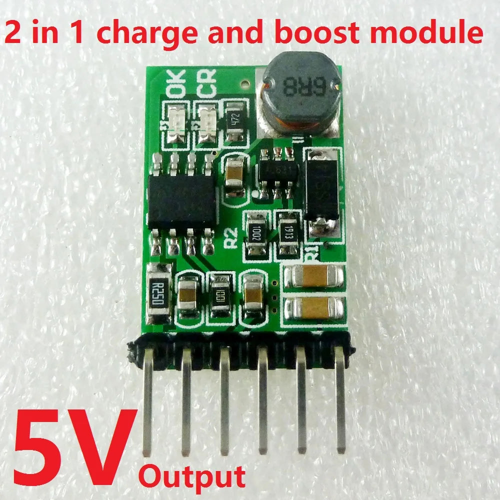DD05CVSA 6W 5V 6V 9V 12V UPS mobile power Diy Board Charger & Step-up DC DC Converter Module for 18650 lithium battery