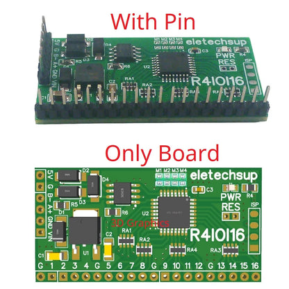 R4IOI16 16DI/16DO/8DI-8DO/4DI-12DO/12DI-4DO Modbus Rtu Digital IO RS485 2.54mm Pin Core Board for Arduino ESP32 ESP8266 PLC Smart Home