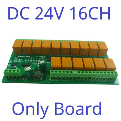 N4ROE16 16CH RS485 Multifunction Relay Module with 3A Switch Digital Output, DC 12V 24V - Integrated Circuit