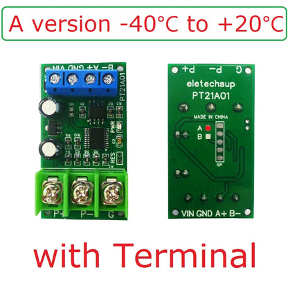 PT21A01 PT22B01 1CH 500 Celsius PT100 Thermocouple RTD emperature Sensor RS485 Temperature Sensor Module Modbus RTU Board Paperless Recorder