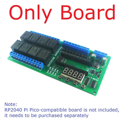 DN33C08 PICO2020 DC 12V 24V 8ch Multifunction Delay Timer RS485 Modbus Relay Module for Simple Open PLC Python C++
