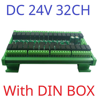 N4ROF32 Mini DC 12V 24V 32CH Multifunction Modbus Rtu RS485 Relay Board 2A 0.2W Low Power Consumption Micro Voice Relay Module N4ROF32