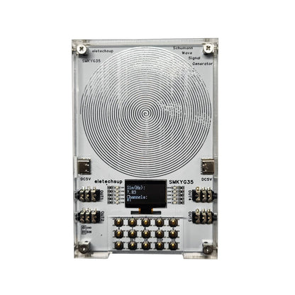SMKYG35 0.01-100kHz Frequency Adjustable Pure Sine Wave Generator with 10CH Preset, 7.83Hz Schumann Resonance Machine