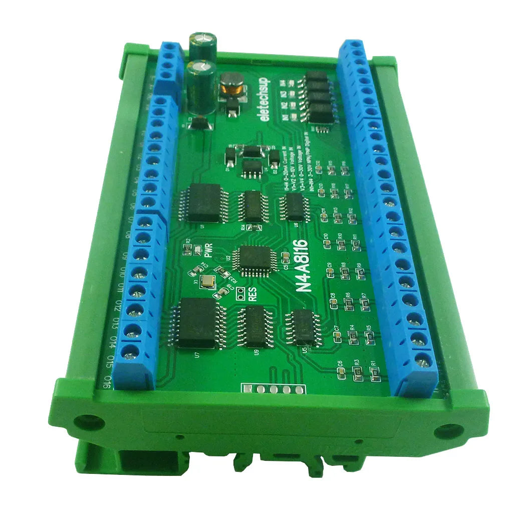 N4A7K16 N4A8I16 Digital Analog Mixed Acquisition Module with 24CH RS485 Remote I/O and 0-20MA 4-20MA Support