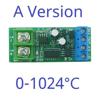 N4KTA01 -200-1350C Modbus Rtu K-Type to RS485 Thermocouple-to-Digital Converter Module Wide Range Analog Temperature Measurement Board