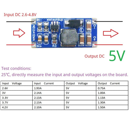 ND2A12MA 1Cell to 2-3Cell Battery Voltage Doubler DC-DC 4.2V 8.4V 12.6V Converter 3.3V 3.7V 4.2V to 5V 8.4V 12V 12.6V Voltage Booster