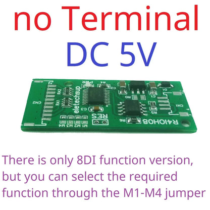 R4IOH08 8DI 8DO 4DI-4DO 2DI-6DO 6DI-2DO Multipurpose RS485 Digital Input Output Module mini PLC IO Dilator DC 12V 24V for Arduino