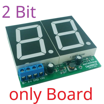 DM18A01 DM18B02 DM18C04 1-4 Bit DC 12V 24V 1.8 inch DIN shell RS485 Modbus RTU Digital Tube LED Board PLC IO Expanding Board