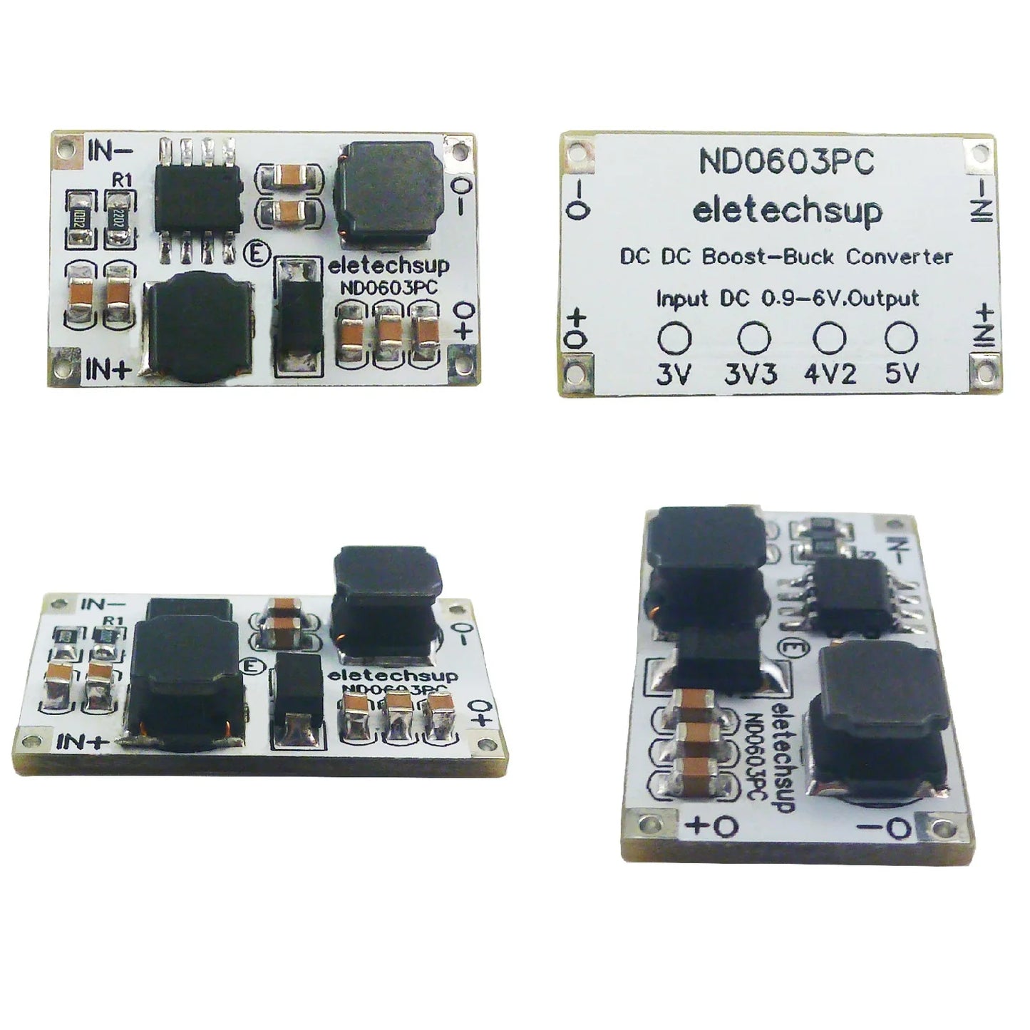 ND0603PC DC 1-6V to 3V 3.3V 4.2V 5V DC-DC Auto Boost Buck Converter Module for Arduino ESP32 ESP8266