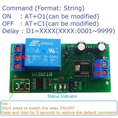 BT26E01 DC 12V  Bluetooth-Compatible Relay 2.4G RF Remote control IOT Module Command customization Switch Board for IOS Android BLE