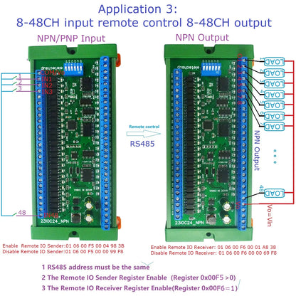 23IOB16 RS485 Remote Control Switch DC 12V 24V 16 Input 16 Output PLC IO Expansion Board 01 02 03 05 06 15 16 Modbus RTU Module