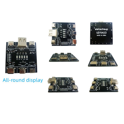 UD11A03 DT3 Data Cable Detection Board USB Cable Tester Short Circuit On-Off Switching For  Type-C Micro  Lightning Test Board Tool