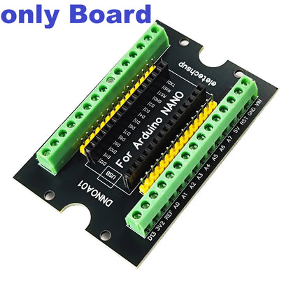DNNOA01 NANO V3.0 DIN35 C45 DIN Rail Expansion Board 3.96MM Mount Screw Terminal Block Adapter Module for Arduino Open PLC Smart Home