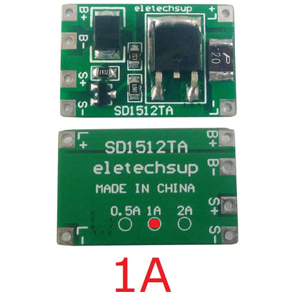 SD1512TA Solar Automatic Charging Automatic Switch LED Driver Module DC 3-18V 0.5A 1A 2A SD1512TA for LiFePO4 Li-On Li-Po LED