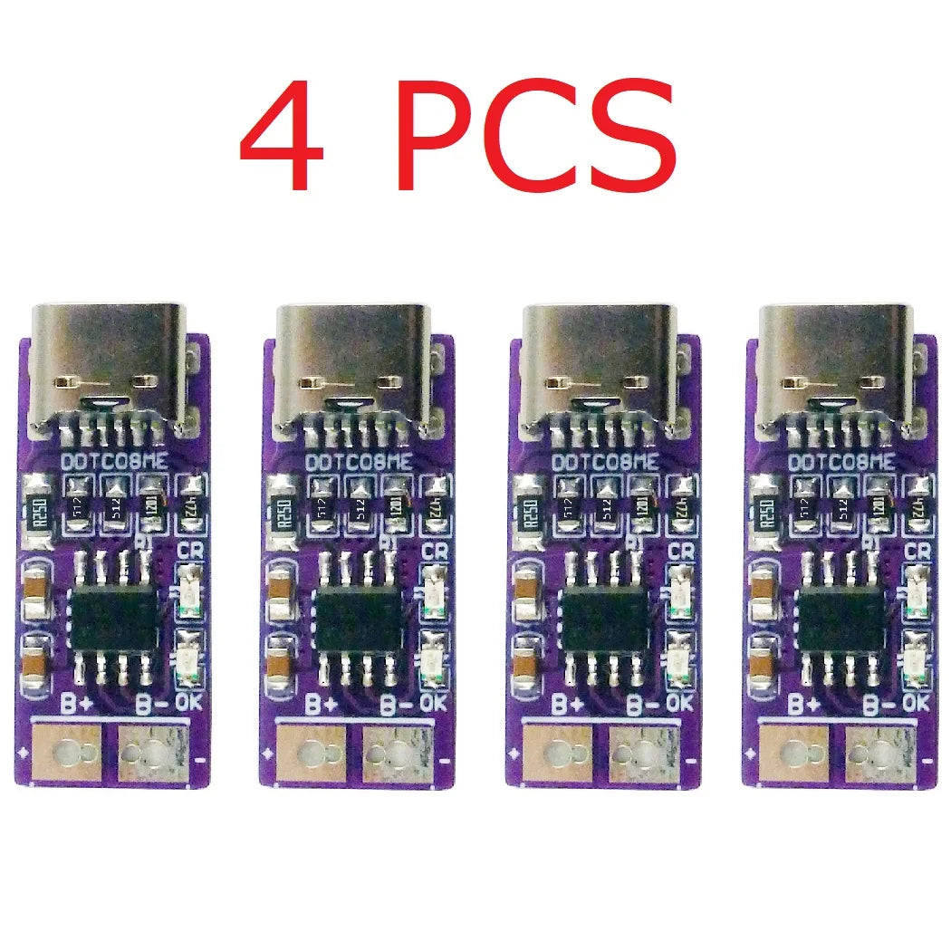 DDTC08ME Ultra-Small Type-C Li-ion Li-Po Lithium Battery Charging Module PD QC FCP USB 18650 TP4056 1A Charger
