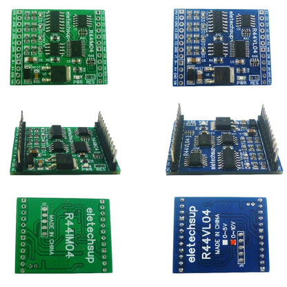 R44VL04 12CH 12V 24V RS485 Analog Digital IO Module 4AI-4DI-4DO PLC Remote I/O Board Modbus RTU 01/02/03/04/05/06/15/16 Function Code