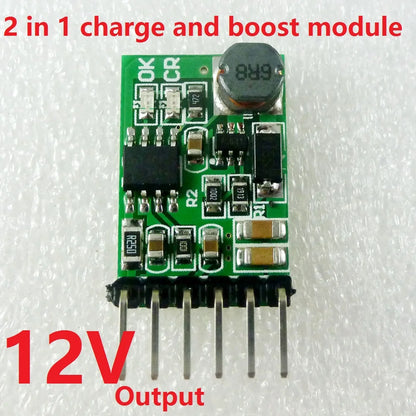 DD05CVSA 6W 5V 6V 9V 12V UPS mobile power Diy Board Charger & Step-up DC DC Converter Module for 18650 lithium battery