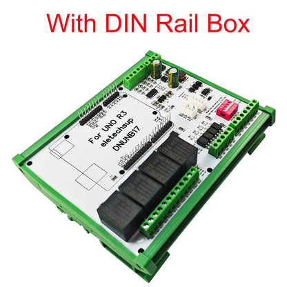 DNUNB17 4DI-4DO-4AI Digital Analog AM2301/SHT20/SHT30/DS18B20 Temperature Humidity OPEN PLC Expansion Board for Arduino UNO R3