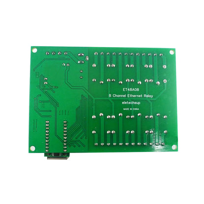 ET48A08 2 IN 1 8Ch Network Ethernet RS485 Relay Modbus RTU Slave TCP/IP UDP UART Switch Module PLC Industrial Control Board