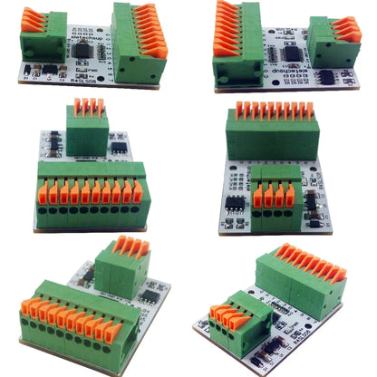 R4SLS08 8CH Multipurpose RS485 Modbus Rtu Digital IO Module 141R Spring Terminal Block Master-slave Digital Collection Control R4SLS08