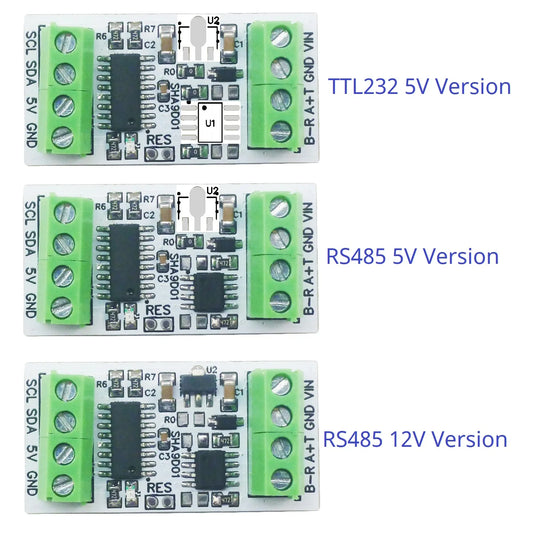 SHA9D01 Industrial Temperature & Humidity SHT30 Sensor Adapter Board RS485 TTL Modbus Rtu Analog Remote IO SHA9D01 Module HMI PLC Expand