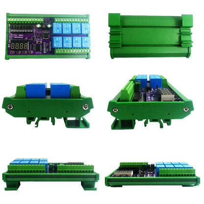 DN22D08 8CH DC 12V 24V Multifunction Delay Timer Switch Board RS485 PLC IO Expanding Module For Arduino NANO V3.0