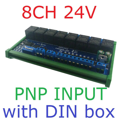 CAROA04 CAROB08 CAROC16 4/8/16 DI-DO CAN Relay Controller Module RS485 Digital NPN/PNP IO Expanding Board for CNC Car Automated Industry CARO