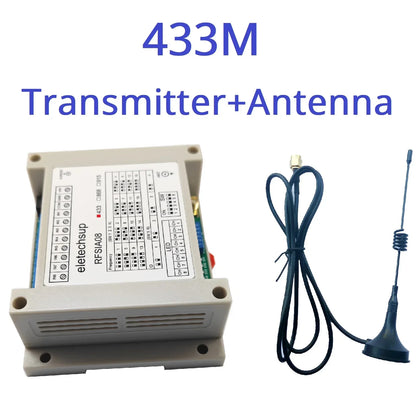 RFSIA08 RFSOB08 with Feedback Switch 433M 868M 915M Lora Transceiver Quantity IO Wireless Remote Transmission Industrial Motor Remote Controller
