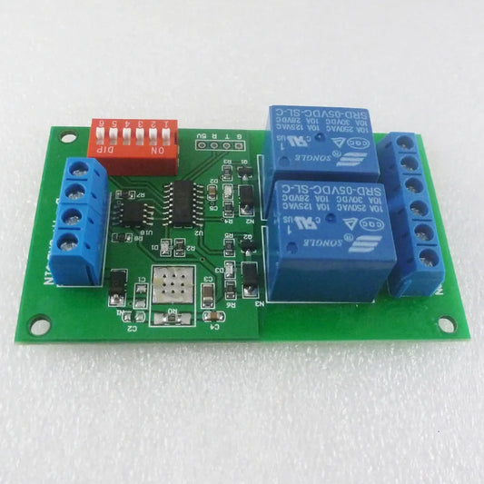 CE035 DC5V 2 CH RS485 Relay Board UART Serial Port Switch Module Modbus AT Command Control For PLC Smart Home Automated Industry