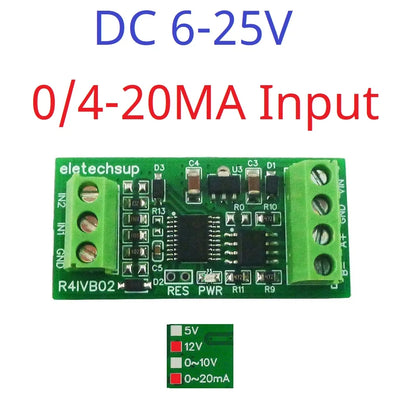 R4IVB02 2ch Highly Integrated (12Bit ADC/Operational Amplifier/Voltage Reference) 4-20MA 0-5V 10V RS485 Modbus Collector Module